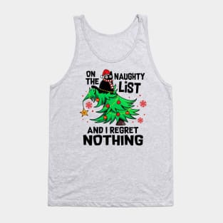 On The Naughty List I Regret Nothing Tank Top